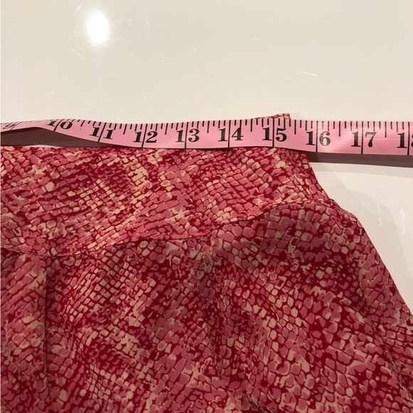 🇨🇦 LINEA DOMANI Vintage 100% Cotton,Sleeveless Top and Full Skirt Set Snake Skin - Picture 11 of 12